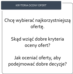 Kryteria oceny ofert