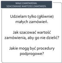 Szkolenia z zamówień publicznych: Małe zamówienia, szacowanie wartości zamówienia